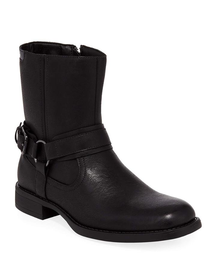 Men's Conroy Mixed Leather Moto Harness Boots