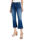 Mid-rise Bootcut Cropped Jeans