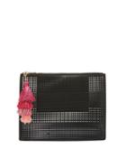 Perforated Pouch Bag With Tassel