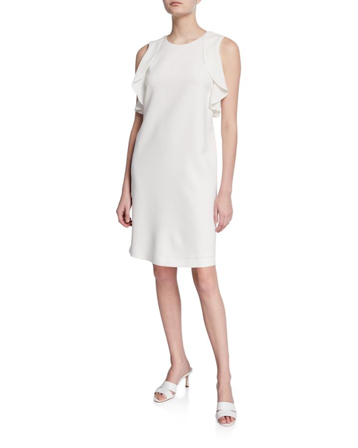 Kaydence Finesse-crepe Ruffle Dress