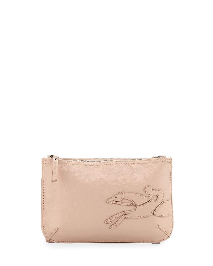 Shop It Leather Crossbody Bag, Powder