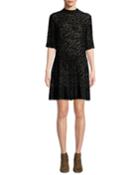 Gia Animal-print Velvet Burnout