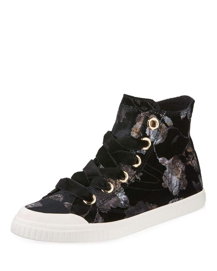 Marley Lace-up Velvet Rubber High-top