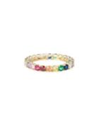 Rainbow Stack Band Ring,