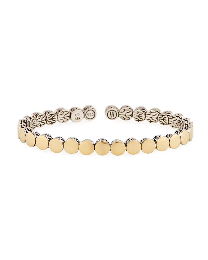 Dot Gold & Silver Flex Cuff,