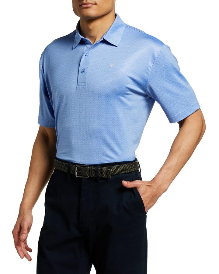 Men's Mini Geo Print Polo