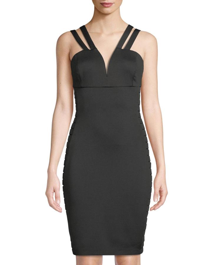 Strappy Sleeveless Body-contour Dress