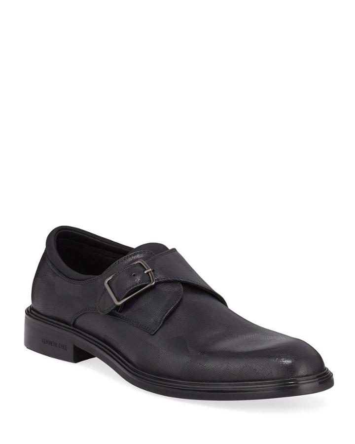 Men's Cyrus Textured Monk-strap