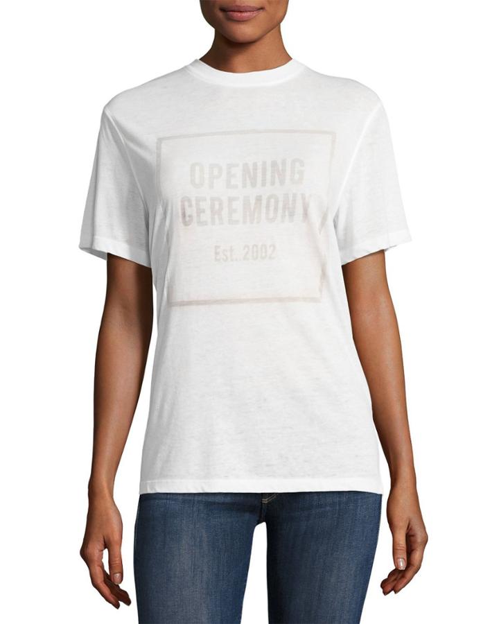 Oc Logo Burnout Crewneck Short-sleeve Tee