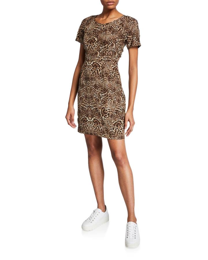 Leopard-print Silk