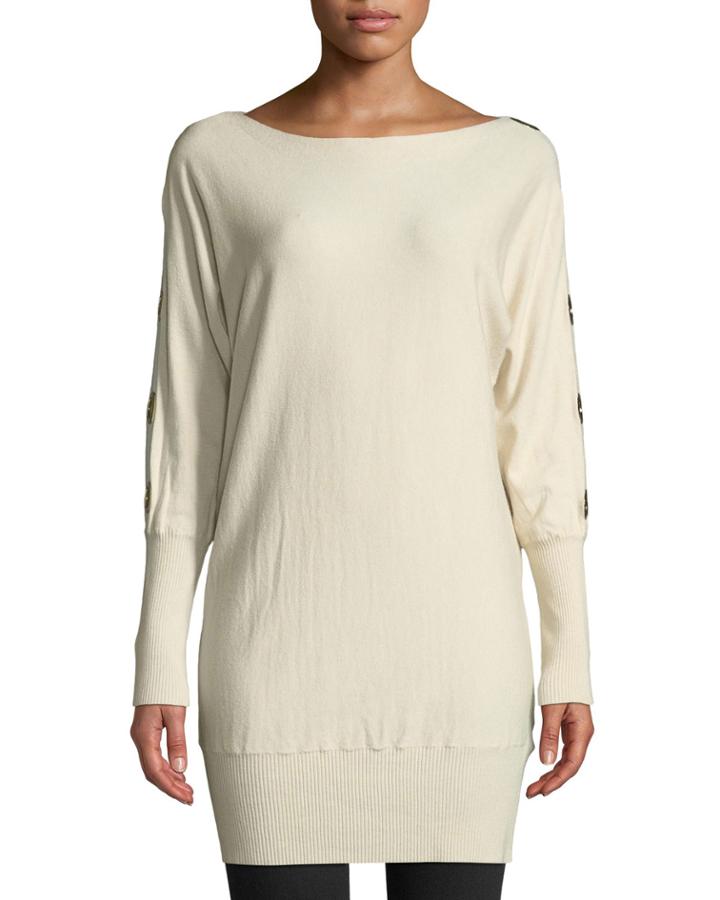 Grommet-sleeve Boat-neck