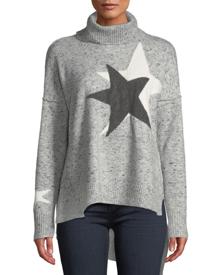 Marbled Star Turtleneck