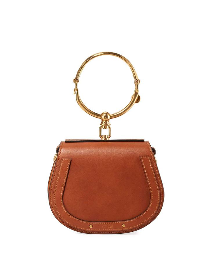 Nile Small Bracelet Crossbody Bag, Camel