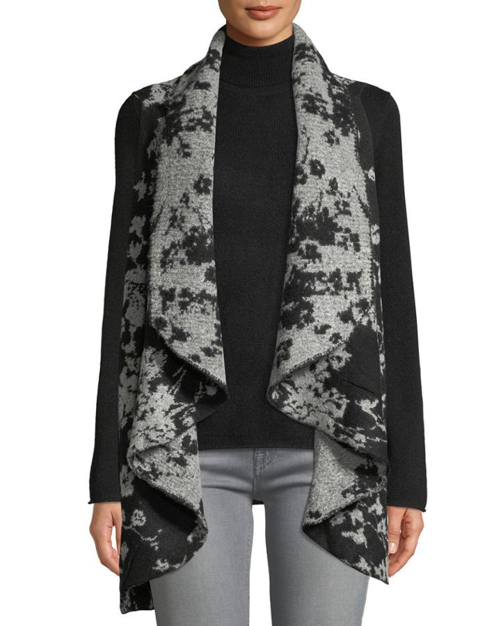 Draped Open-front Boucle