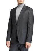 Men's Slim-fit Wool Houndstooth Two-piece