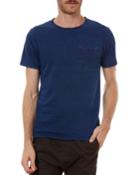 Men's Stripe Crewneck Pocket T-shirt