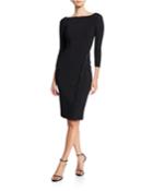 Long-sleeve Hook-&-eye Dress