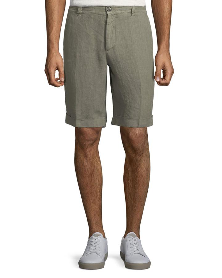 Men's Linen Bermuda