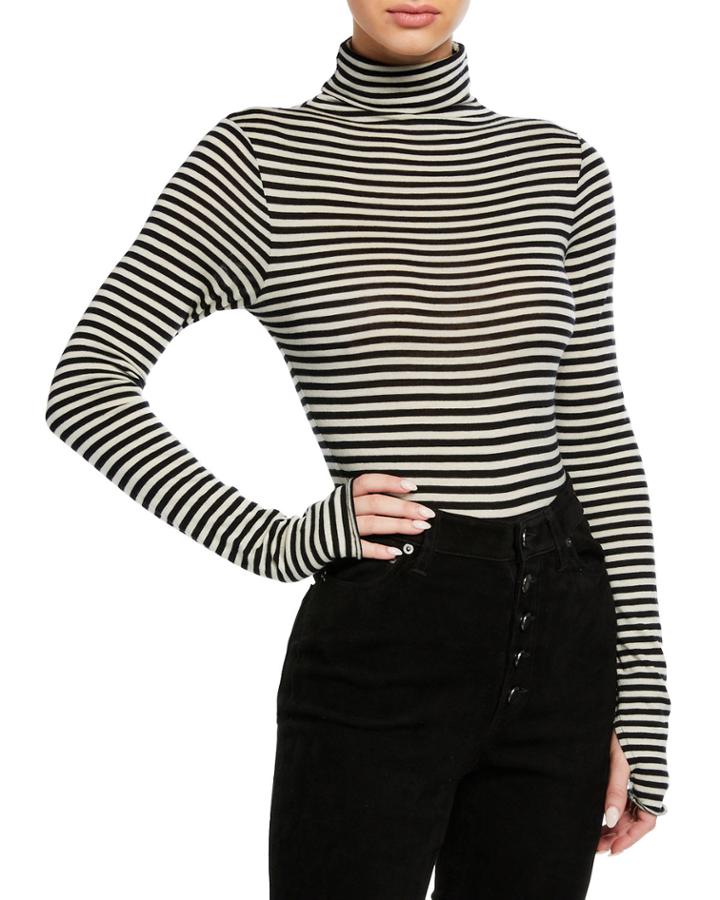 Beth Mock-neck Long-sleeve Bodysuit