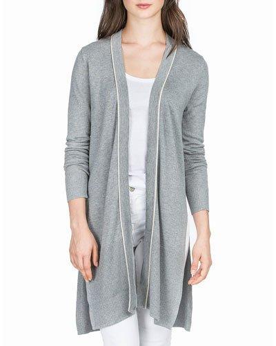 Side-slit Relaxed Duster, Nickel