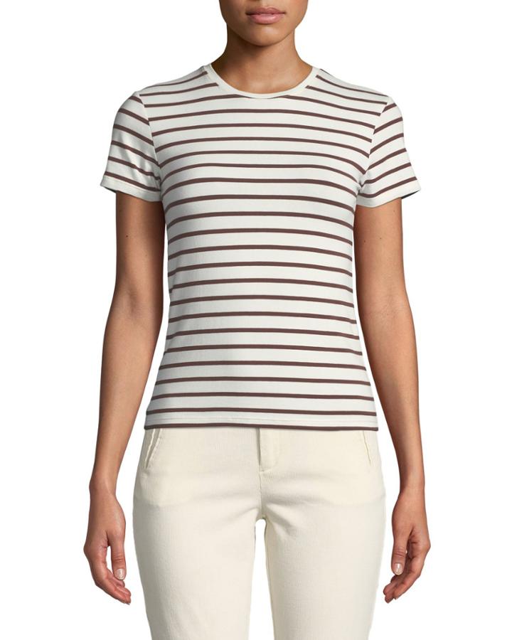 Striped Short-sleeve Cotton Baby Tee