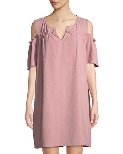 Smocked Cold-shoulder