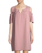 Smocked Cold-shoulder