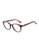 Square Acetate Optical Glasses, Brown
