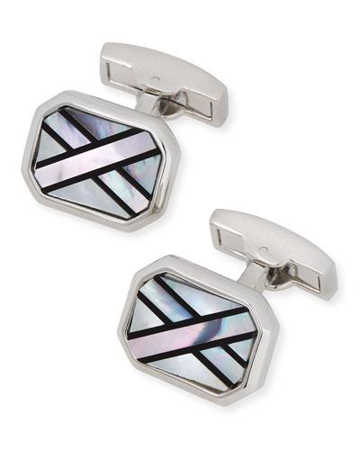 Mother-of-pearl Crisscross Cuff