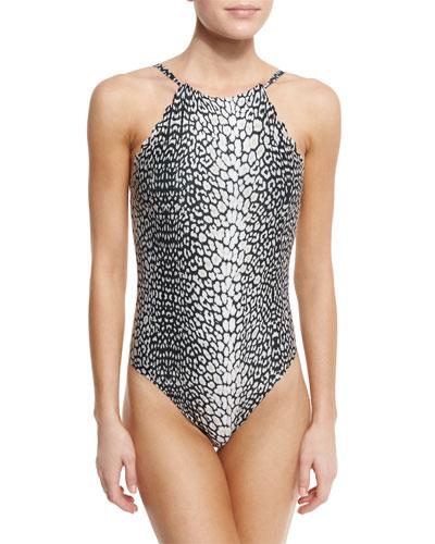 Scalloped Reversible One-piece Swimsuit,