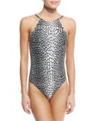 Scalloped Reversible One-piece Swimsuit,