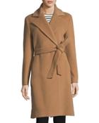 Trench Coat With V-cut Fold