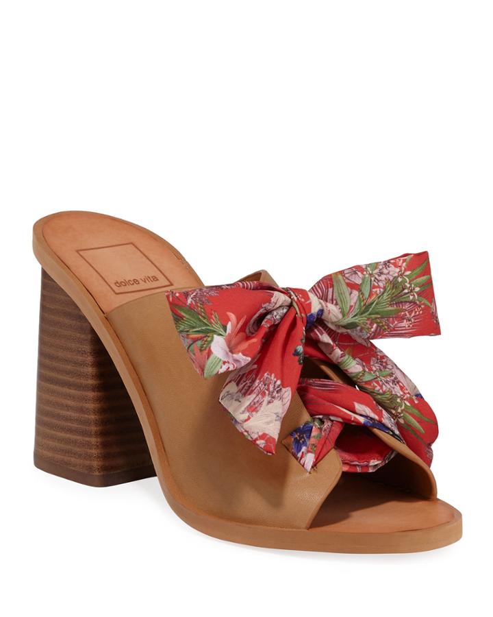 Abby Block-heel Ribbon Bow