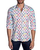 Men's Semi-fitted Bow-tie Print Sport