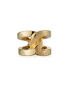 18k Yellow Gold Interlocking Ring