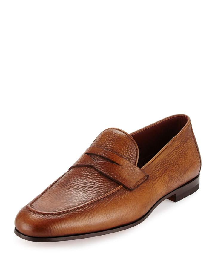 Pebbled Leather Penny