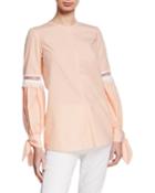 Fringe Inset Long-sleeve