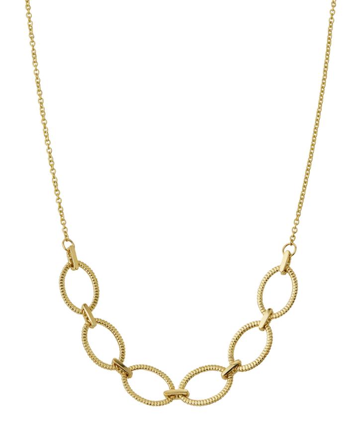 18k Oval-link Choker Necklace