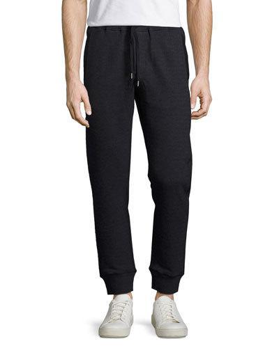 Leland Jacquard Drawstring Pants, Navy