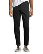 Men's Side-stripe Cotton Track Pants