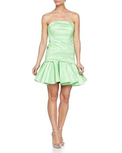 Strapless Taffeta Dress,