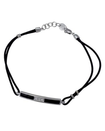 Prestige D Cord Bracelet W/ Diamonds