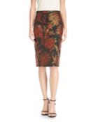 Floral-jacquard Pencil