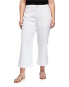 Plus Size Cropped Flare-leg Jeans
