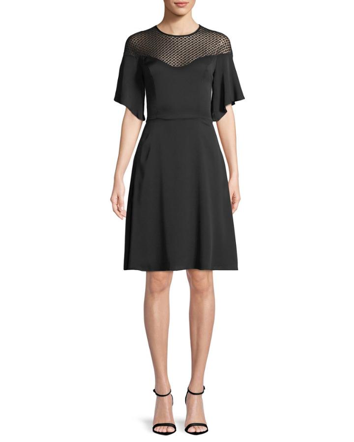 Jan Semisheer-yoke Dress