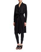 Knit Cardigan Trench Coat W/