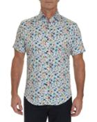 Men's Calico Floral-print Button-down
