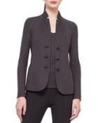 Silk Pique Jersey Reversible Jacket
