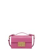Aileen Small Leather Crossbody Bag, Pink