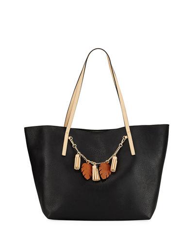 Charmed Chain Tassel Tote Bag